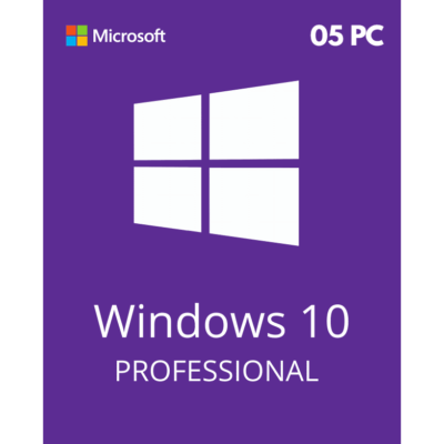 Windows 10 Professionnel - 5 PC - Licence à vie