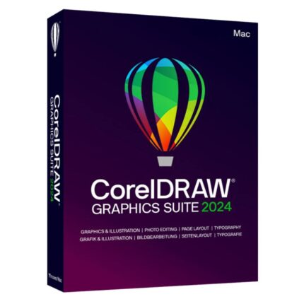 CorelDRAW Graphics Suite 2024 (MAC) (2 dispositivi, a vita) – codice di attivazione – GLOBALE