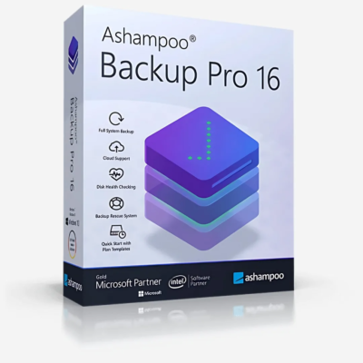 Ashampoo Backup Pro 16: licencia de por vida para 3 dispositivos (versión global)