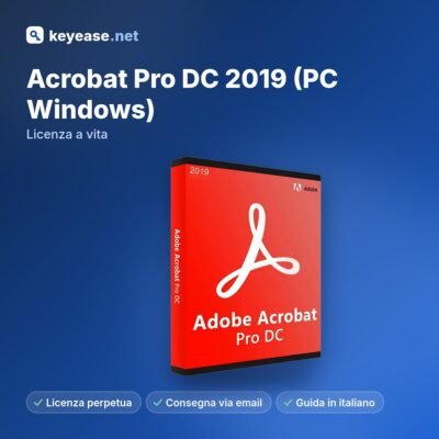Acrobat Pro DC 2019 (Windows PC) - Licença vitalícia