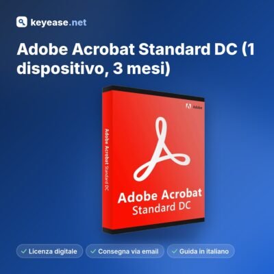 Adobe Acrobat Standard DC (1 dispositivo, 3 meses)