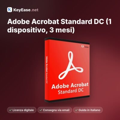 Adobe Acrobat Standard DC (1 apparaat, 3 maanden)