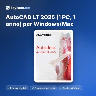 AutoCAD LT 2025 (1 PC – 1 an) pour Windows/Mac
