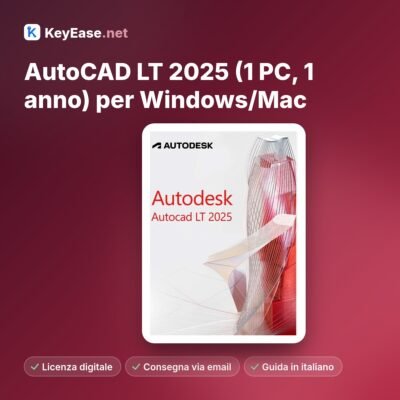 AutoCAD LT 2025 (1 pc – 1 jaar) voor Windows/Mac