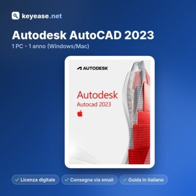 Autodesk AutoCAD 2023 – 1 PC – 1 an (Windows/Mac)