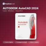 AUTODESK AutoCAD 2024 - 1 anno - Windows - 1 dispositivo – KeyEase