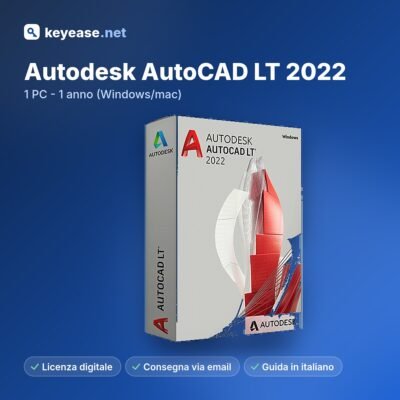 Autodesk AutoCAD LT 2022 – 1 PC – 1 an (Windows/Mac)