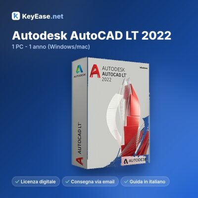 Autodesk AutoCAD LT 2022 – 1 PC – 1 año (Windows/Mac)