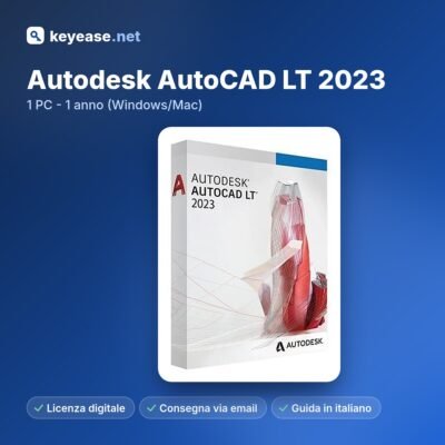 Autodesk AutoCAD LT 2023 – 1 PC – 1 an (Windows/Mac)