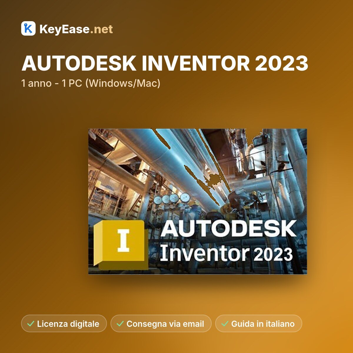 AUTODESK INVENTOR 2023 - 1 jaar - 1 pc (Windows/Mac) – KeyEase AUTODESK INVENTOR 2023 - 1 jaar - 1 pc (Windows/Mac) – KeyEase