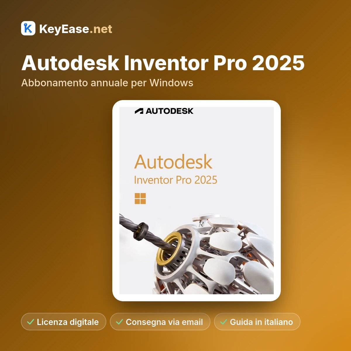 Autodesk Inventor Pro 2025 - Abbonamento annuale per Windows – KeyEase Autodesk Inventor Pro 2025 - Abbonamento annuale per Windows – KeyEase