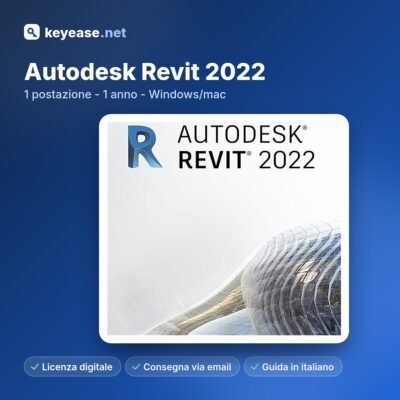 Autodesk Revit 2022 – 1 licença – 1 ano – Windows/mac