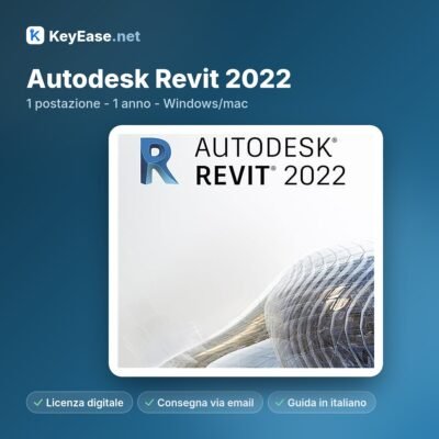 Autodesk Revit 2022 – 1 werkplek – 1 jaar – Windows/Mac