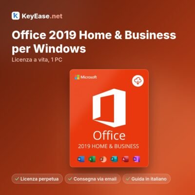 Microsoft Office 2019 Home & Business para Windows – Licença vitalícia, 1 PC