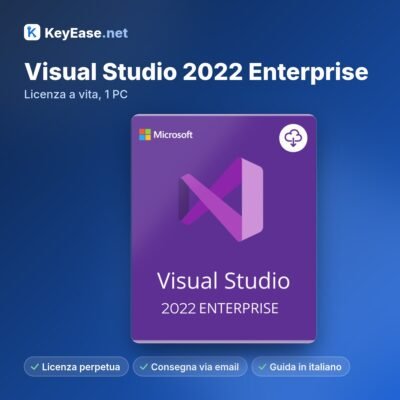 Microsoft Visual Studio 2022 Enterprise – Licencia de por vida, 1 PC