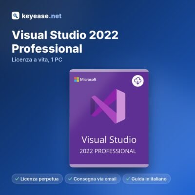 Microsoft Visual Studio 2022 Professional – Licence à vie, 1 PC – KeyEase