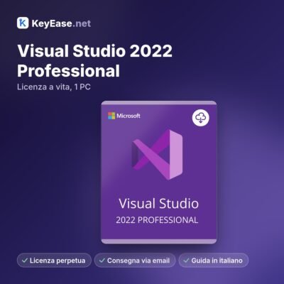 Microsoft Visual Studio 2022 Professional – Licença vitalícia, 1 PC