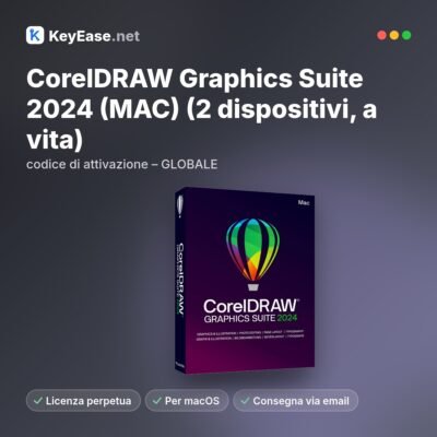 CorelDRAW Graphics Suite 2024 (MAC) (2 apparaten, levenslang) - activeringscode - GLOBAL