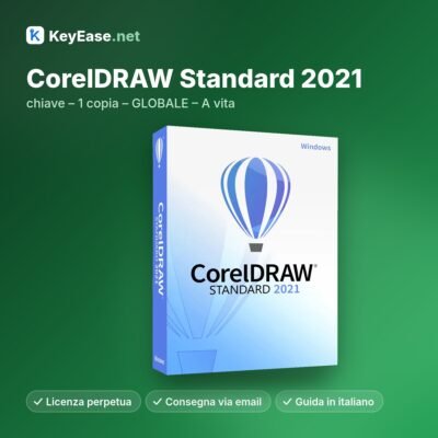 CorelDRAW Standard 2021 - sleutel - 1 exemplaar - GLOBAL - Levenslang