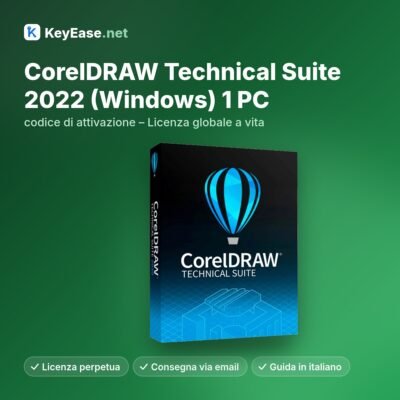 CorelDRAW Technical Suite 2022 (Windows) 1 PC - código de ativação - Licença vitalícia global