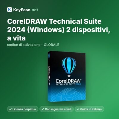 CorelDRAW Technical Suite 2024 (Windows) 2 apparaten, levenslang - activeringscode - GLOBAL
