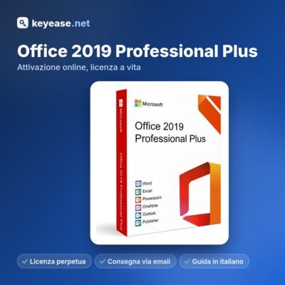 Microsoft Office 2019 Professional Plus – Activación en línea, licencia de por vida