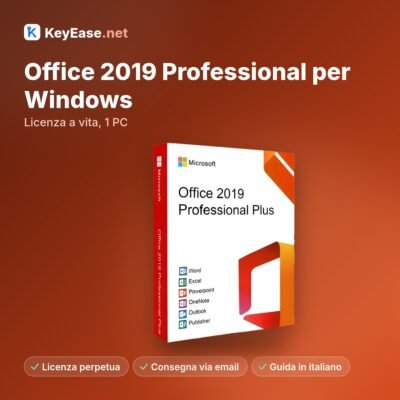 Microsoft Office 2019 Professional para Windows – Licença vitalícia, 1 PC