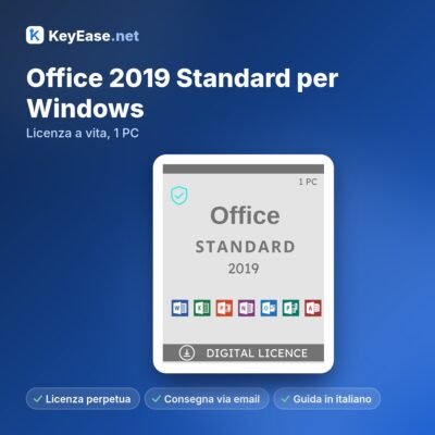 Microsoft Office 2019 Standard para Windows – Licencia de por vida, 1 PC