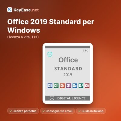 Microsoft Office 2019 Standard para Windows – Licença vitalícia, 1 PC
