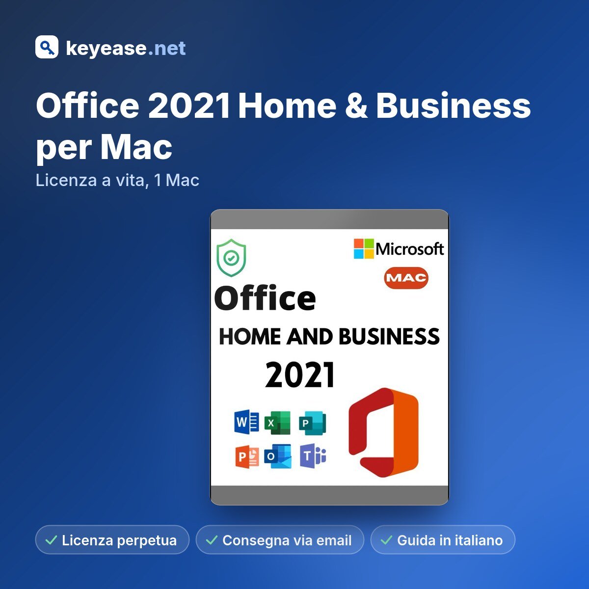 Microsoft Office 2021 Home & Business für Mac – Lebenslange Lizenz, 1 Mac – KeyEase Microsoft Office 2021 Home & Business für Mac – Lebenslange Lizenz, 1 Mac – KeyEase