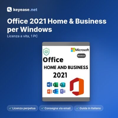 Microsoft Office 2021 Home & Business voor Windows – Licentie voor onbepaalde tijd, 1 pc