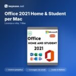 Microsoft Office 2021 Hogar y Estudiantes para Mac – Licencia de por vida, 1 Mac – KeyEase