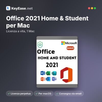 Microsoft Office 2021 Home & Student voor Mac – Licentie voor onbepaalde tijd, 1 Mac