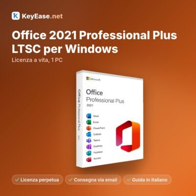 Microsoft Office 2021 Professional Plus LTSC para Windows – Licença vitalícia, 1 PC