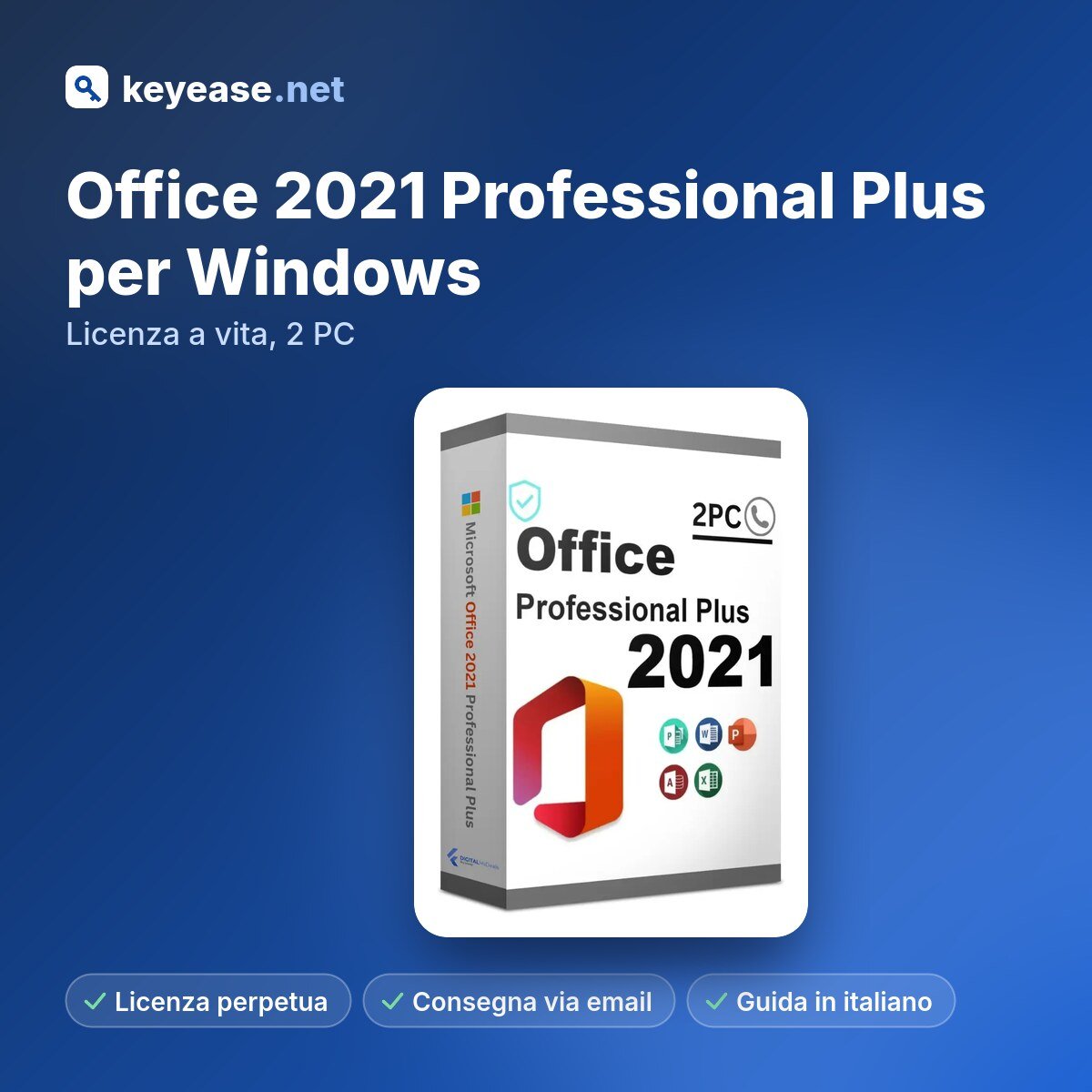 Microsoft Office 2021 Professional Plus for Windows – Lifetime License, 2 PCs – KeyEase Microsoft Office 2021 Professional Plus for Windows – Lifetime License, 2 PCs – KeyEase