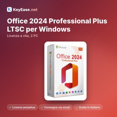 Microsoft Office 2024 Professional Plus LTSC voor Windows – Licentie voor onbepaalde tijd, 2 pc's