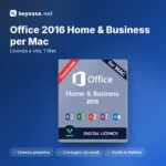 Microsoft Office 2016 Home & Business voor Mac – Licentie voor onbepaalde tijd, 1 Mac – KeyEase