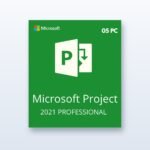 Microsoft Project 2021 Professional – Licentie voor onbepaalde tijd, 5 pc's