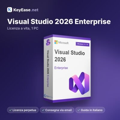 Microsoft Visual Studio 2026 Enterprise – Licença vitalícia, 1 PC