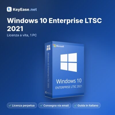 Microsoft Windows 10 Enterprise LTSC 2021 – Lifetime License, 1 PC