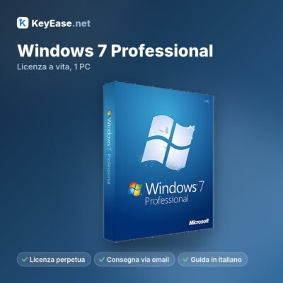 Microsoft Windows 7 Professional – Licença vitalícia, 1 PC
