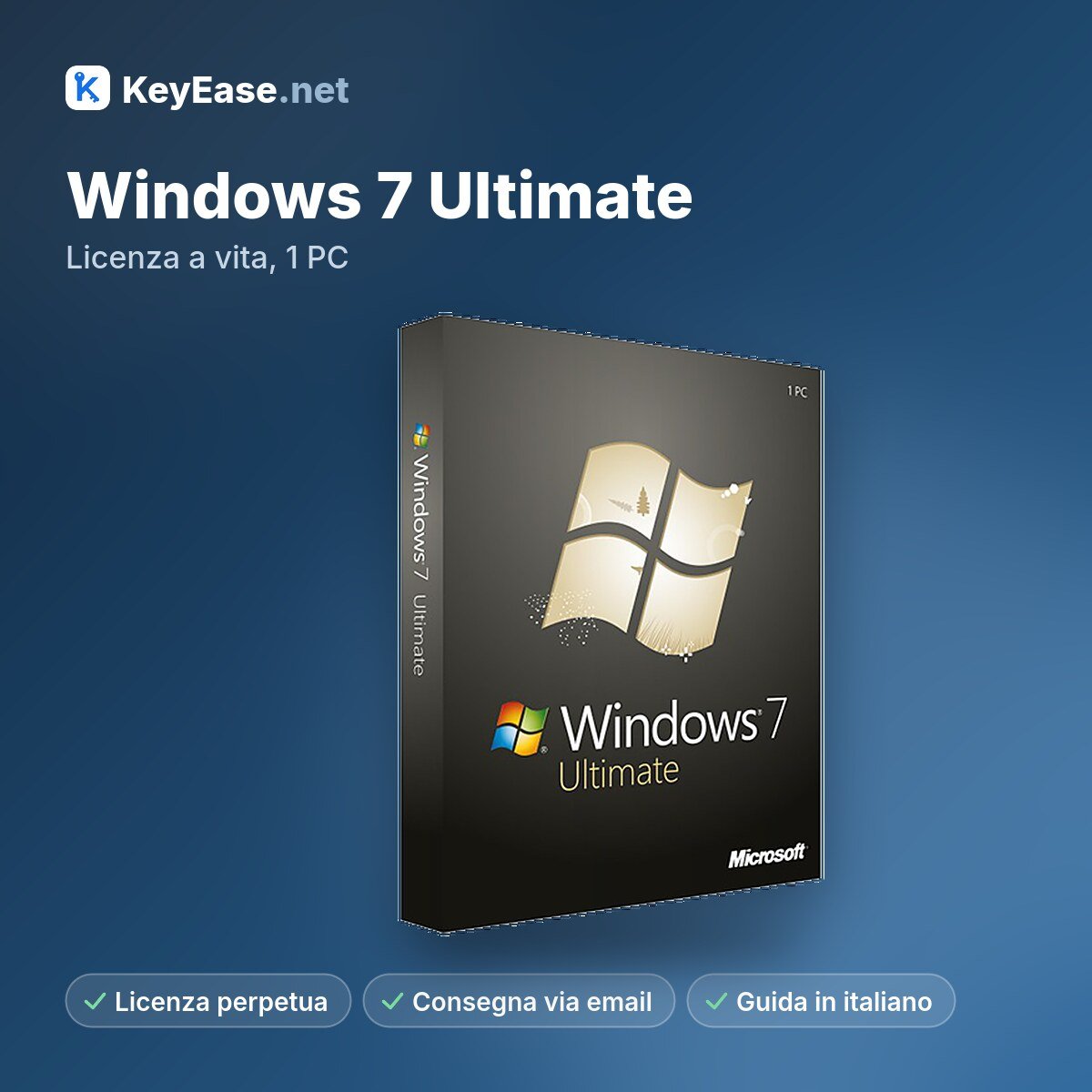 Microsoft Windows 7 Ultimate – Lebenslange Lizenz, 1 PC – KeyEase Microsoft Windows 7 Ultimate – Lebenslange Lizenz, 1 PC – KeyEase