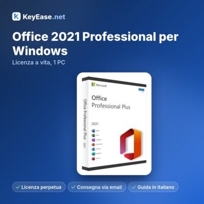 Microsoft Office 2021 Professional para Windows – Licencia de por vida, 1 PC