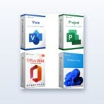 Pacchetto Microsoft Windows 11 Pro + Office 2024 Pro Plus + Visio 2024 Pro + Project 2024 Pro – Licenze a vita, 1 PC
