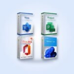 Pacchetto Microsoft Windows 11 Pro + Office 2024 Pro Plus + Visio 2024 Pro + Project 2024 Pro – Licenze a vita, 1 PC