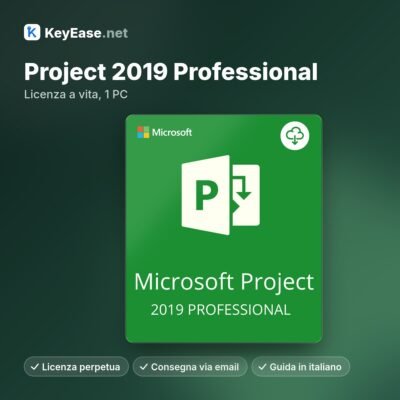 Microsoft Project 2019 Professional – Licença vitalícia, 1 PC