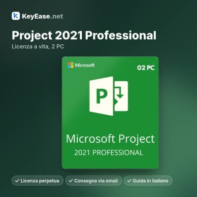 Microsoft Project 2021 Professional – Licentie voor onbepaalde tijd, 2 pc's
