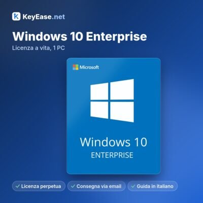 Microsoft Windows 10 Enterprise – Licencia de por vida, 1 PC