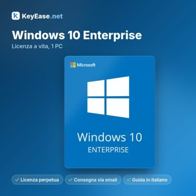 Microsoft Windows 10 Enterprise – Licença vitalícia, 1 PC
