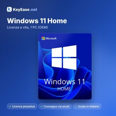 Microsoft Windows 11 Home – Licença vitalícia, 1 PC (OEM)
